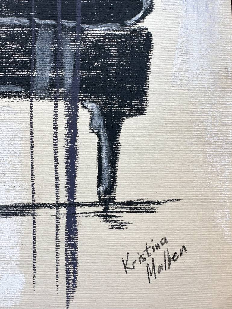 Original Abstract Music Drawing by Kristina Mallen