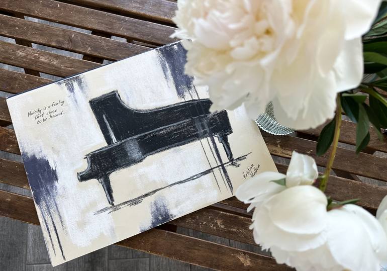 Original Abstract Music Drawing by Kristina Mallen