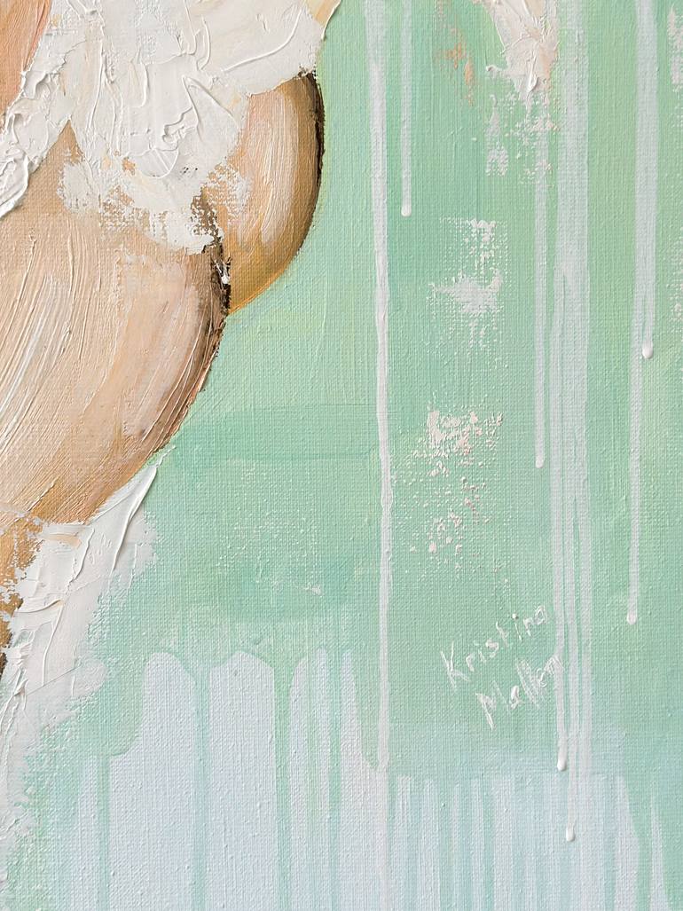 Original Impressionism Women Painting by Kristina Mallen
