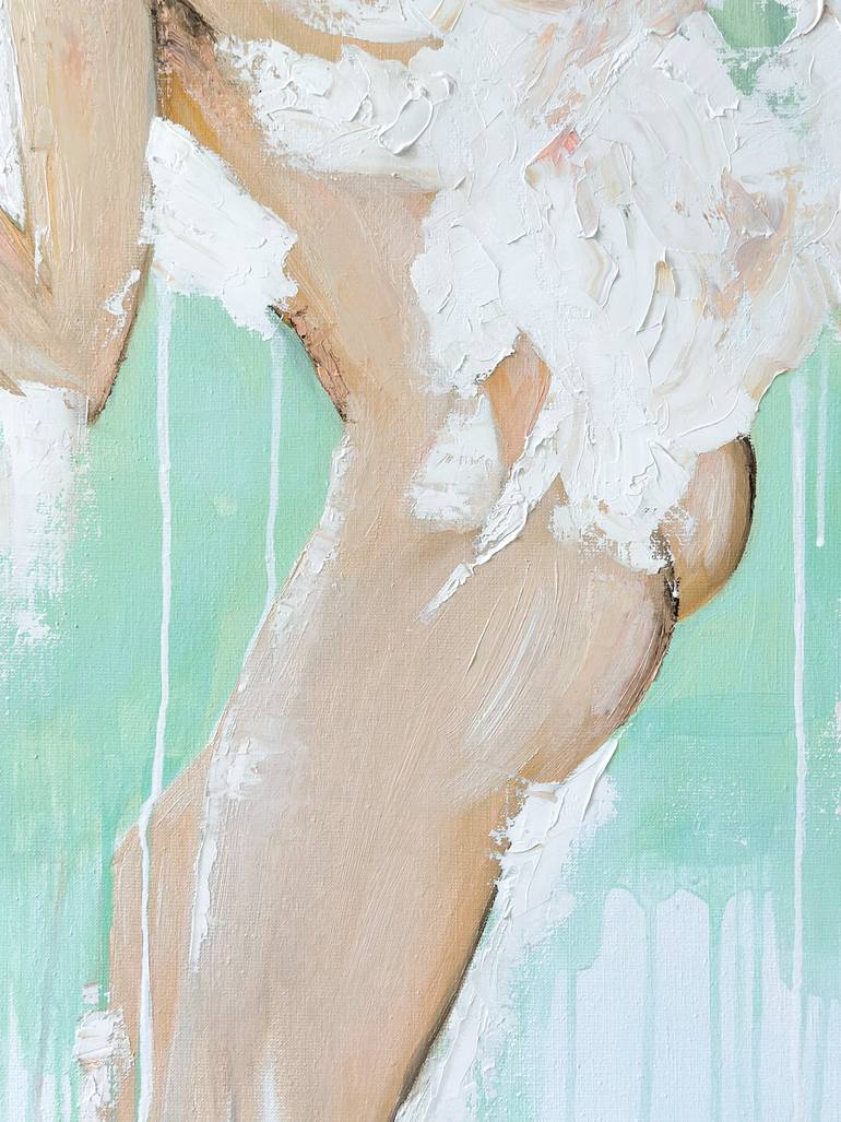 Original Impressionism Women Painting by Kristina Mallen