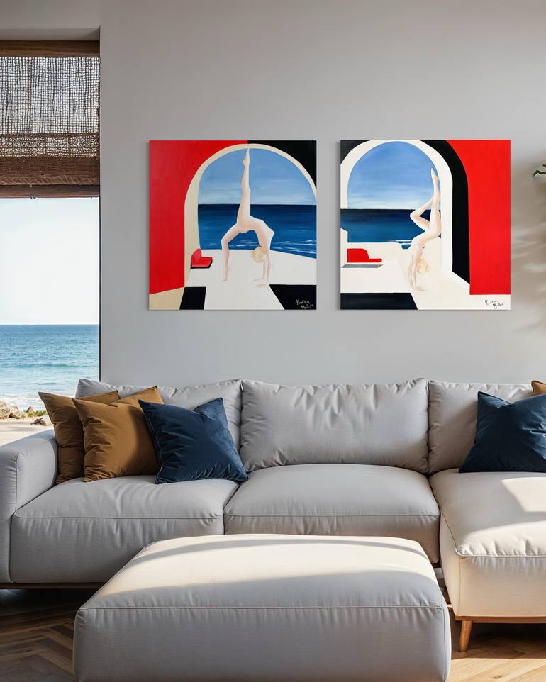 Original Pop Art Women Painting by Kristina Mallen