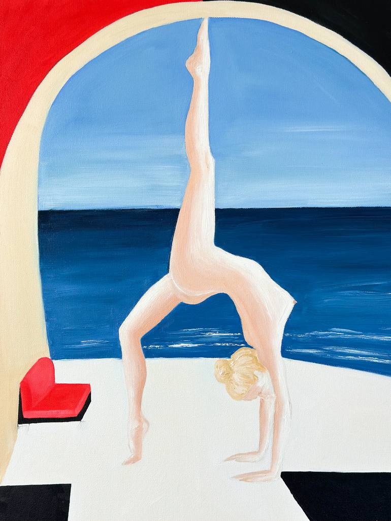 Original Pop Art Women Painting by Kristina Mallen