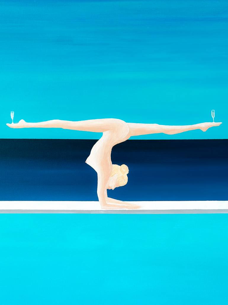 Original Pop Art Women Painting by Kristina Mallen