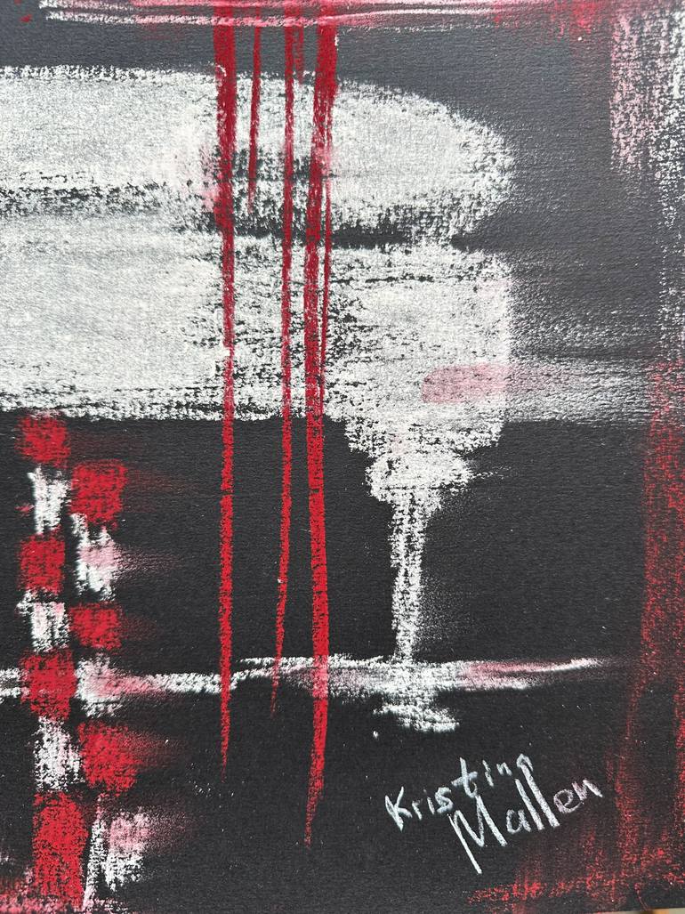 Original Abstract Expressionism Music Drawing by Kristina Mallen