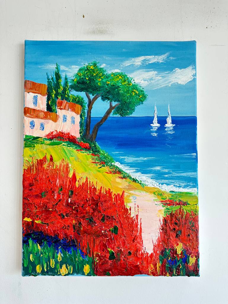 Original Figurative Landscape Painting by Kristina Mallen