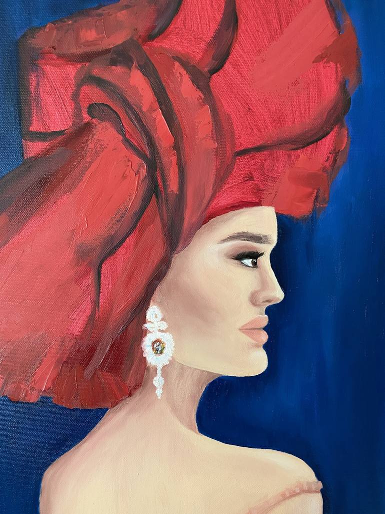 Original Realism Women Painting by Kristina Mallen