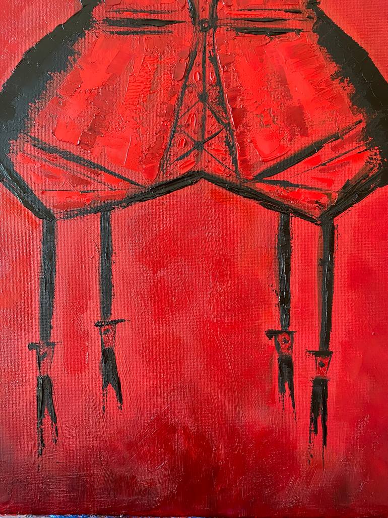 Original Abstract Erotic Painting by Kristina Mallen