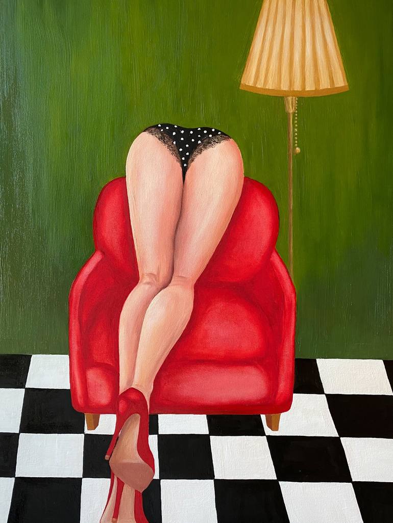 Original Erotic Painting by Kristina Malashchenko