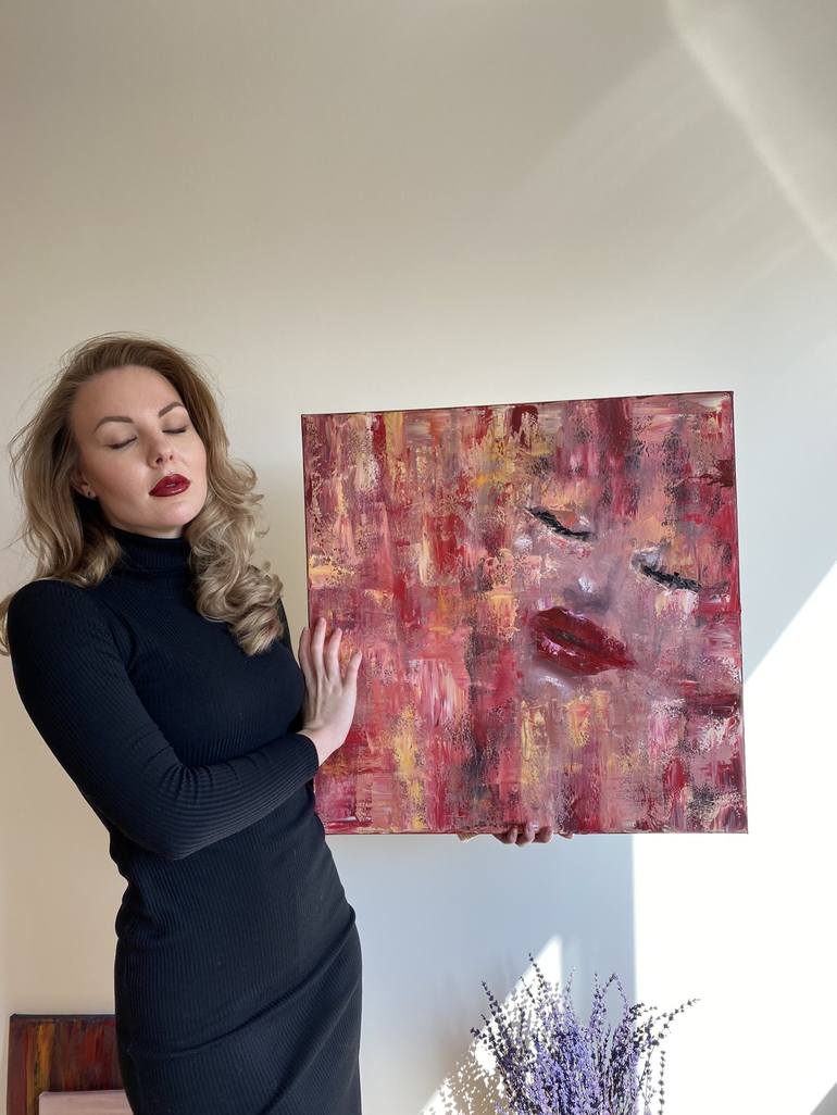 Original Abstract Women Painting by Kristina Malashchenko