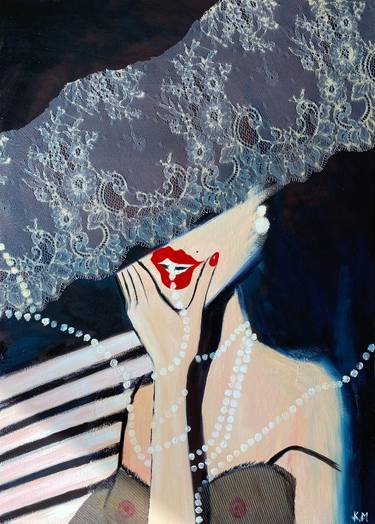 Original Abstract Women Paintings by Kristina Malashchenko