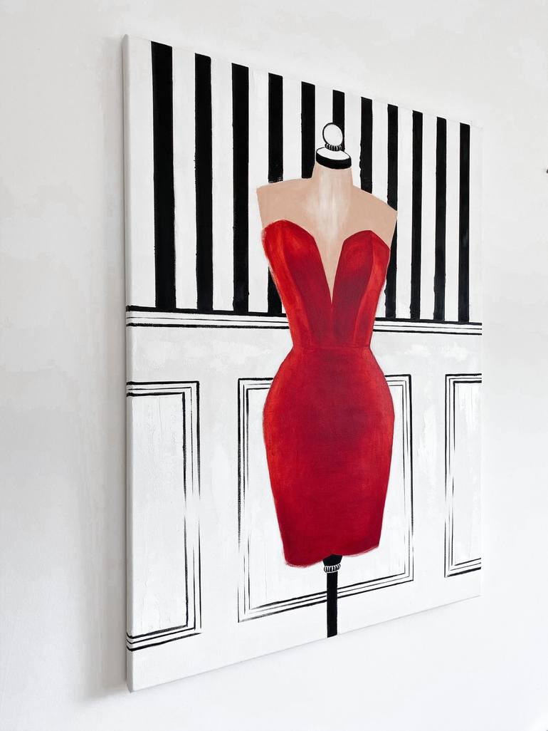 Original Art Deco Fashion Painting by Kristina Malashchenko