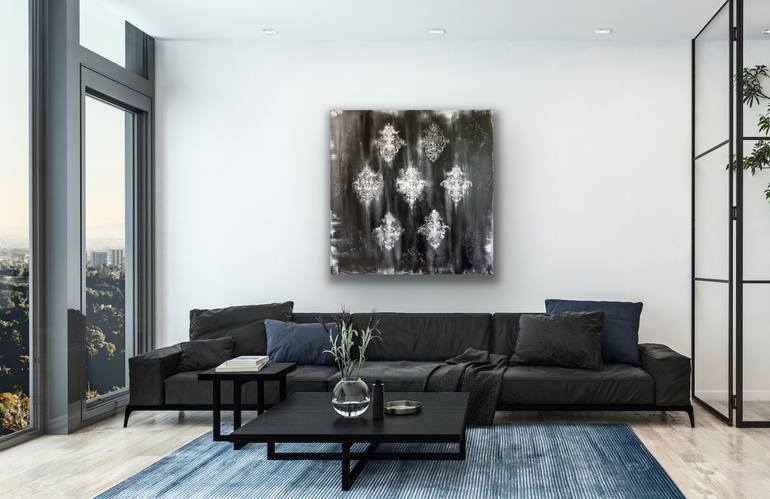 Original Art Deco Abstract Painting by Kristina Mallen