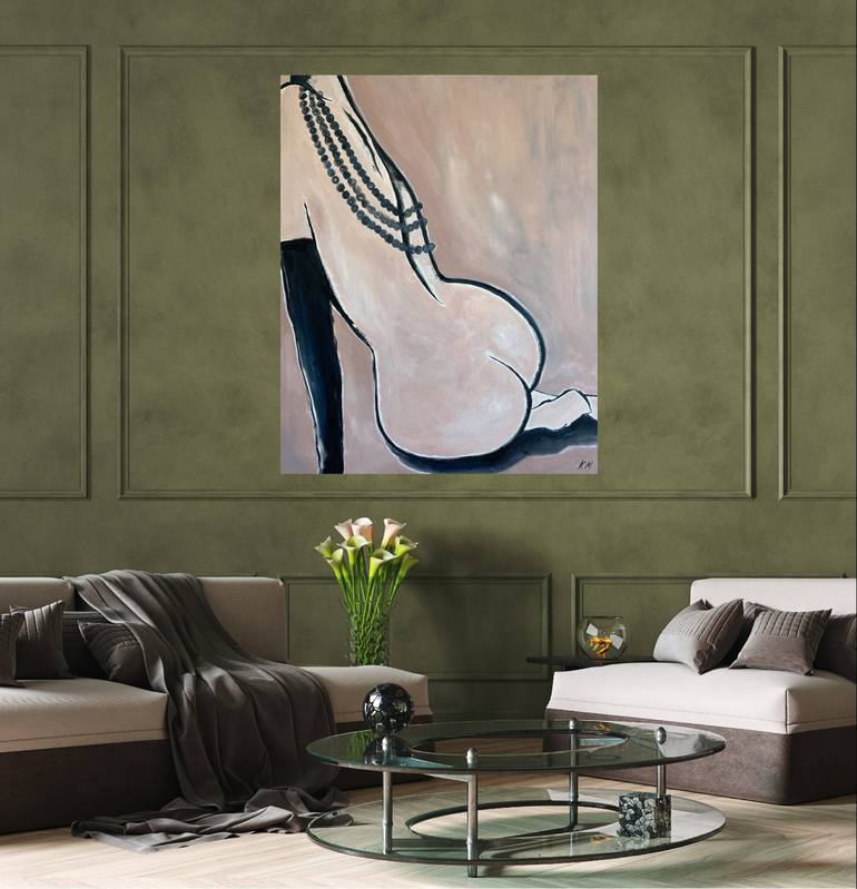 Original Abstract Nude Painting by Kristina Malashchenko
