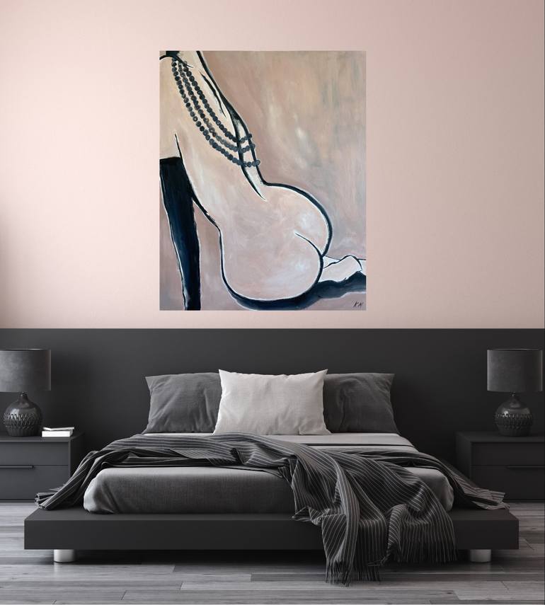 Original Abstract Nude Painting by Kristina Malashchenko