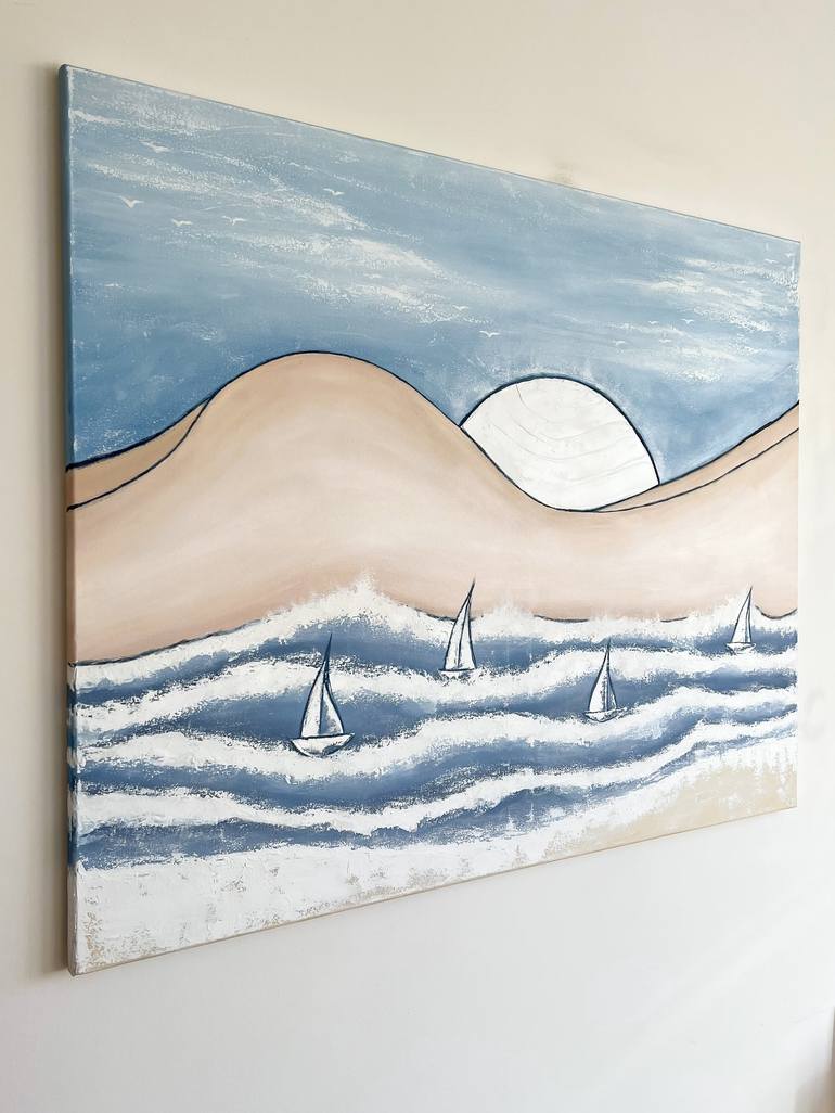 Original Seascape Painting by Kristina Malashchenko