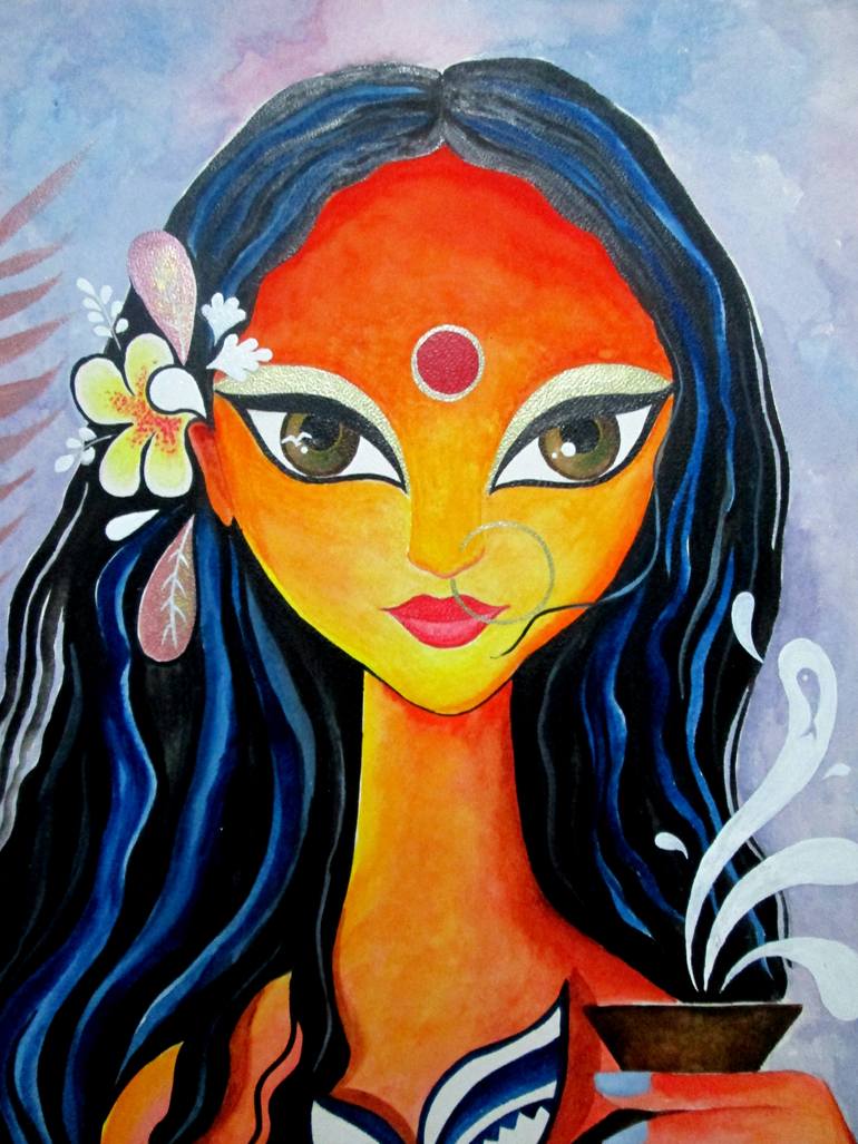 Original Figurative People Painting by Wincy Xavier