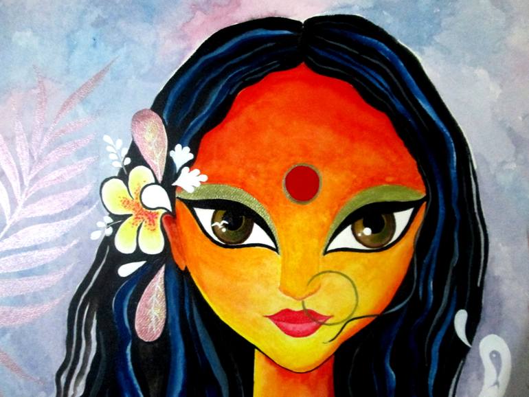 Original Figurative People Painting by Wincy Xavier