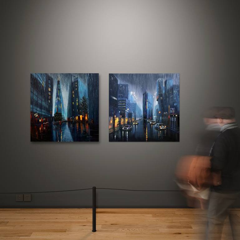 Original Cities Painting by Diana Pigni