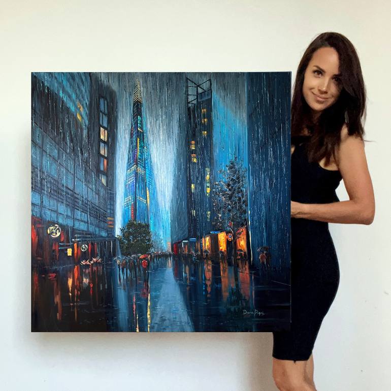 Original Cities Painting by Diana Pigni