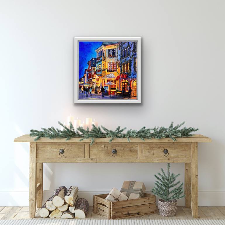 Original Contemporary Cities Painting by Diana Pigni