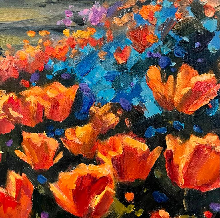 Original Color Field Painting Landscape Painting by Diana Pigni
