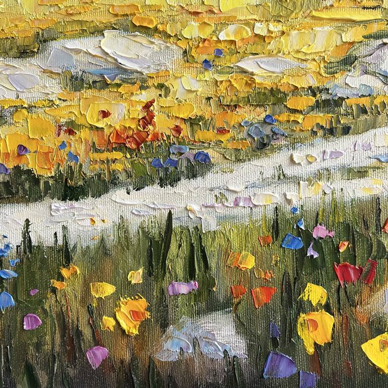 Original Impressionism Landscape Painting by Diana Pigni