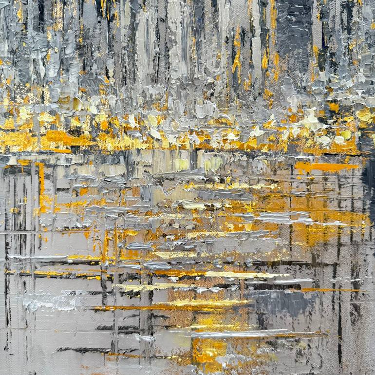 Original Abstract Expressionism Architecture Painting by Diana Pigni