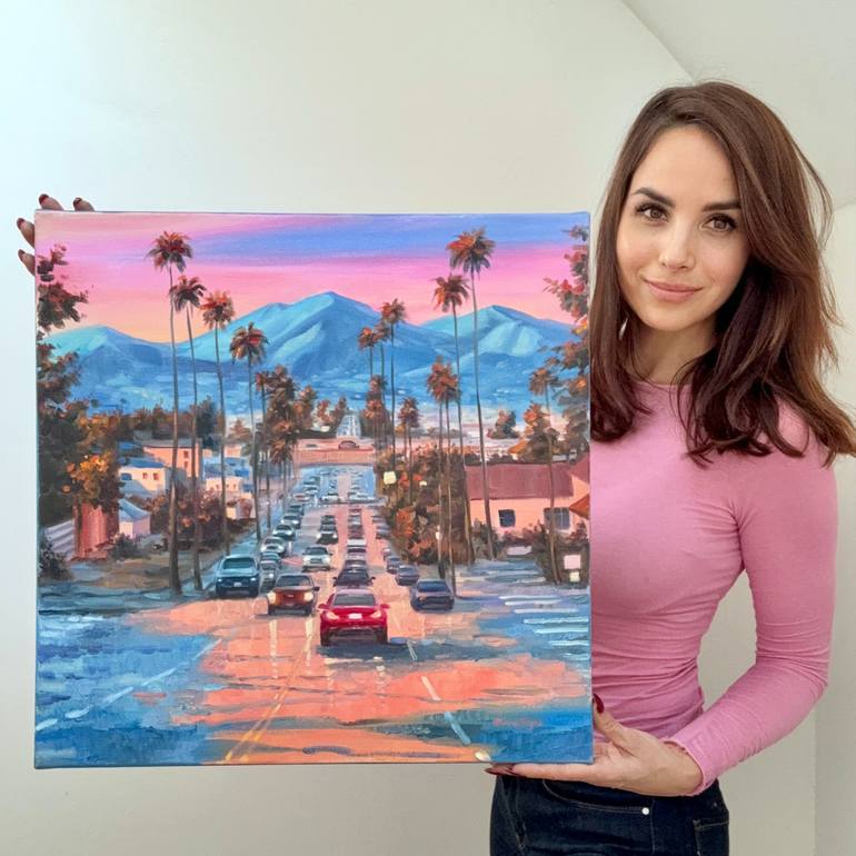 Original Contemporary Architecture Painting by Diana Pigni