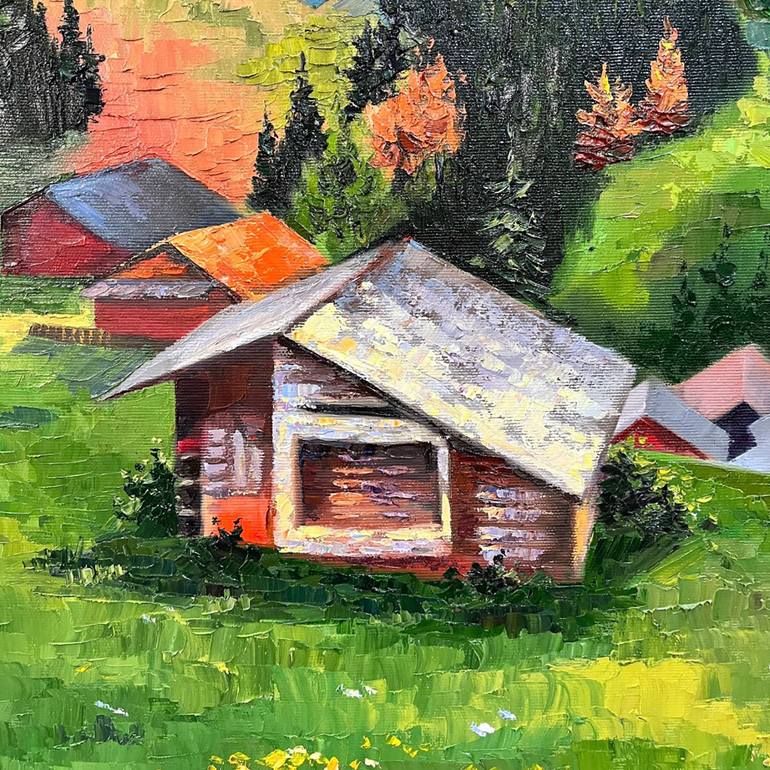 Original Impressionism Landscape Painting by Diana Pigni