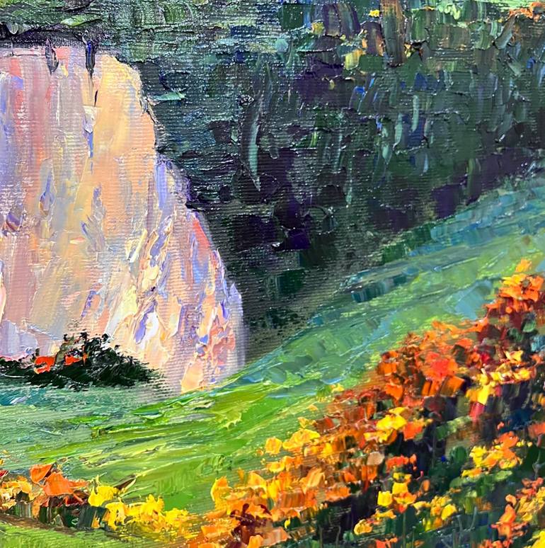 Original Impressionism Landscape Painting by Diana Pigni