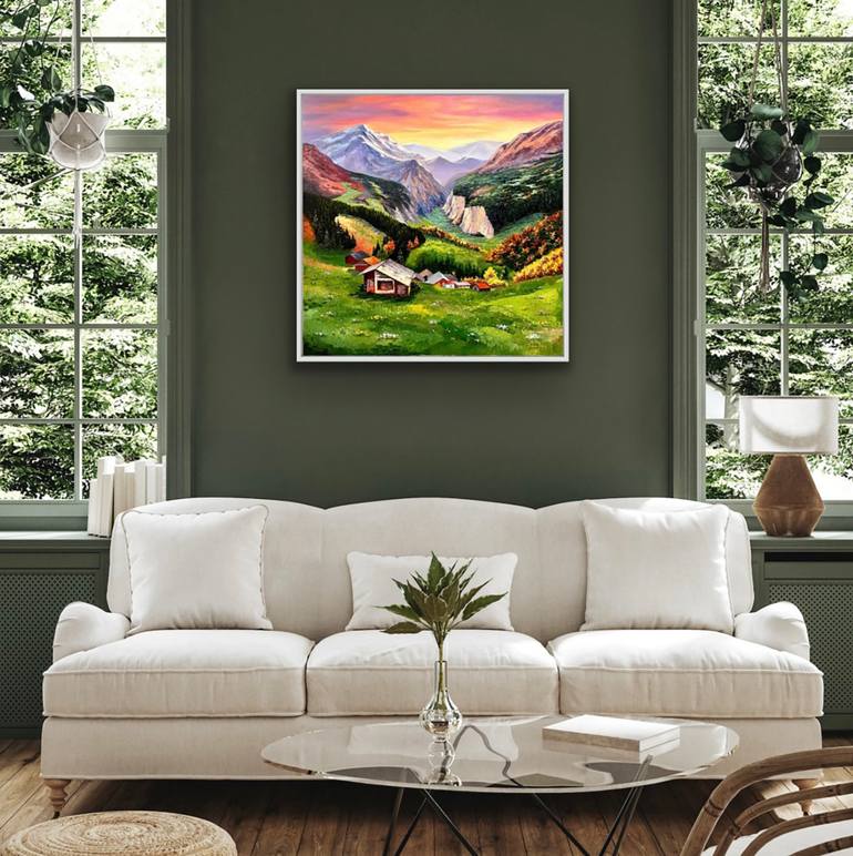 Original Impressionism Landscape Painting by Diana Pigni