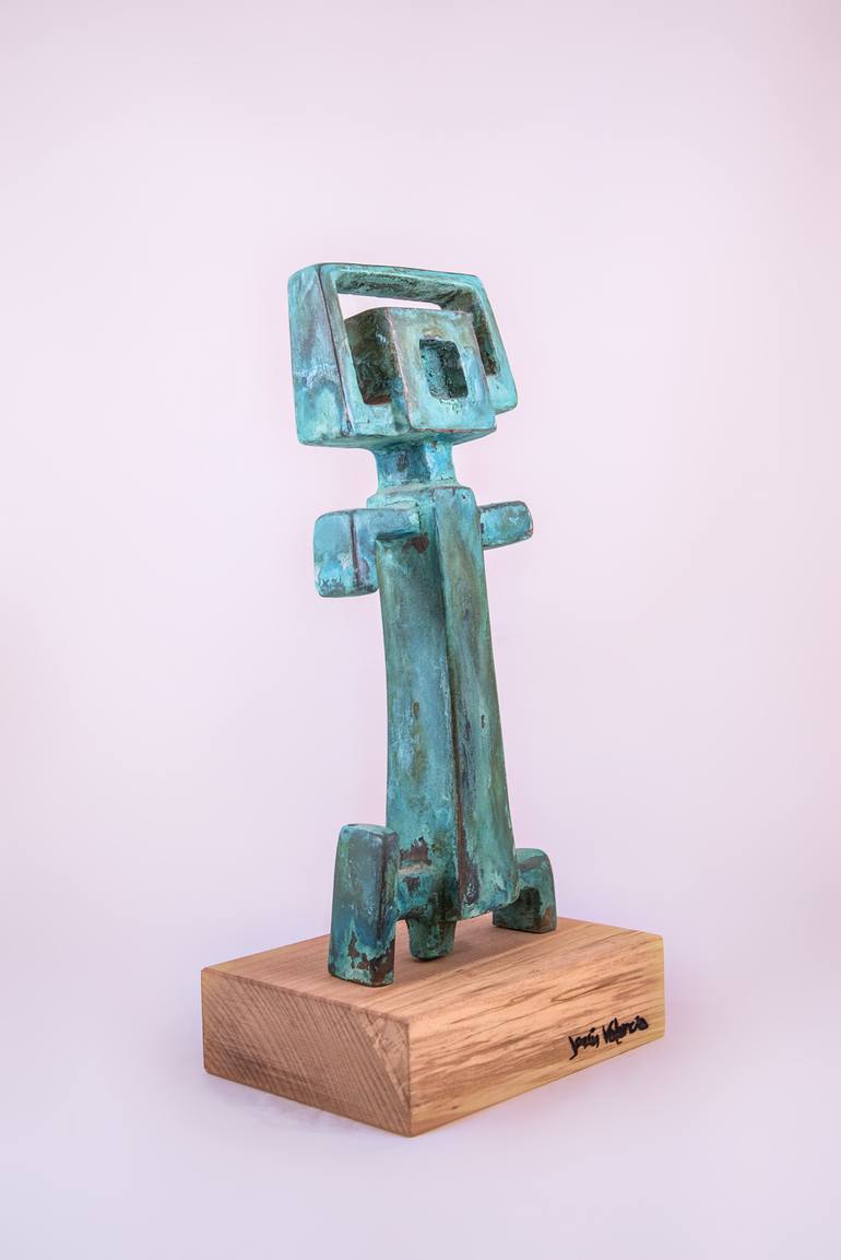 Original Abstract World Culture Sculpture by Jesus Valencia