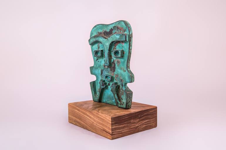 Original Abstract Culture Sculpture by Jesus Valencia
