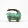 This artwork belongs to the Llamas serie.
Llamas are domestic animals used by the peoples of the Andes Mountains from thousands of years ago. 
This Large Looking Back Green Llama is part of the latest phase of the LLamas Serie. It reaches a new vanishing point in this serie.
“I wanted to stablish an iconic figurative piece which represent a sacred animal of the Andes: The Llama”, said the artist.