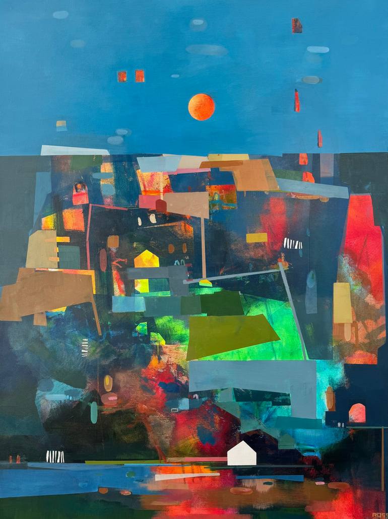 Original Abstract Painting by Ross Collado | Abstract Art on Canvas | Only You Can Set My Heart On Fire