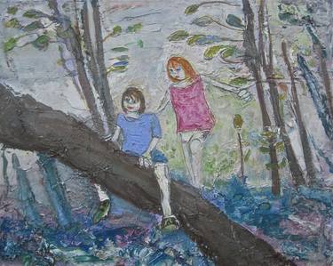 Original Impressionism Kids Paintings by Jo Hodgen