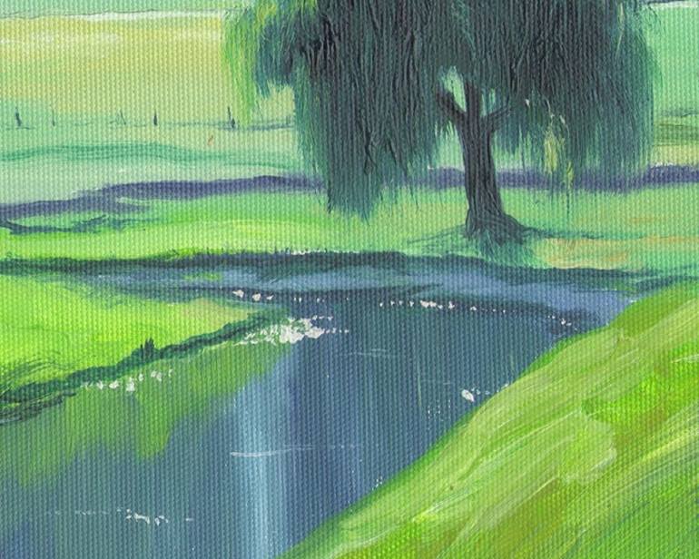 Original Impressionism Nature Painting by Urmat Mamytov