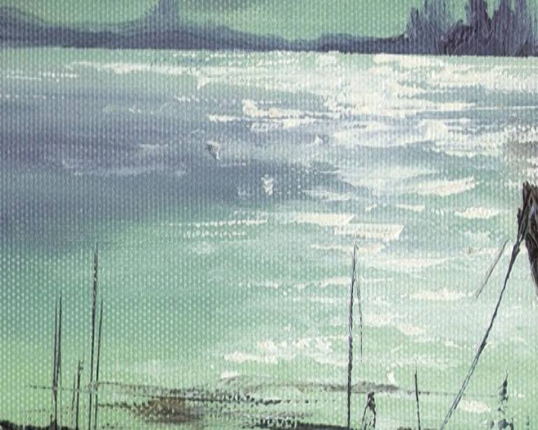 Original Impressionism Seascape Painting by Urmat Mamytov