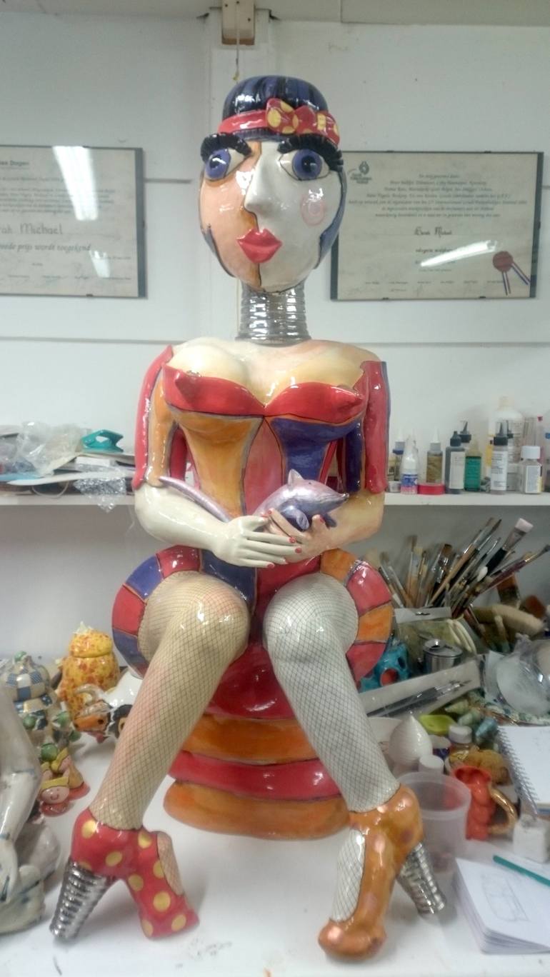 Original Figurative Women Sculpture by Sarah Michael