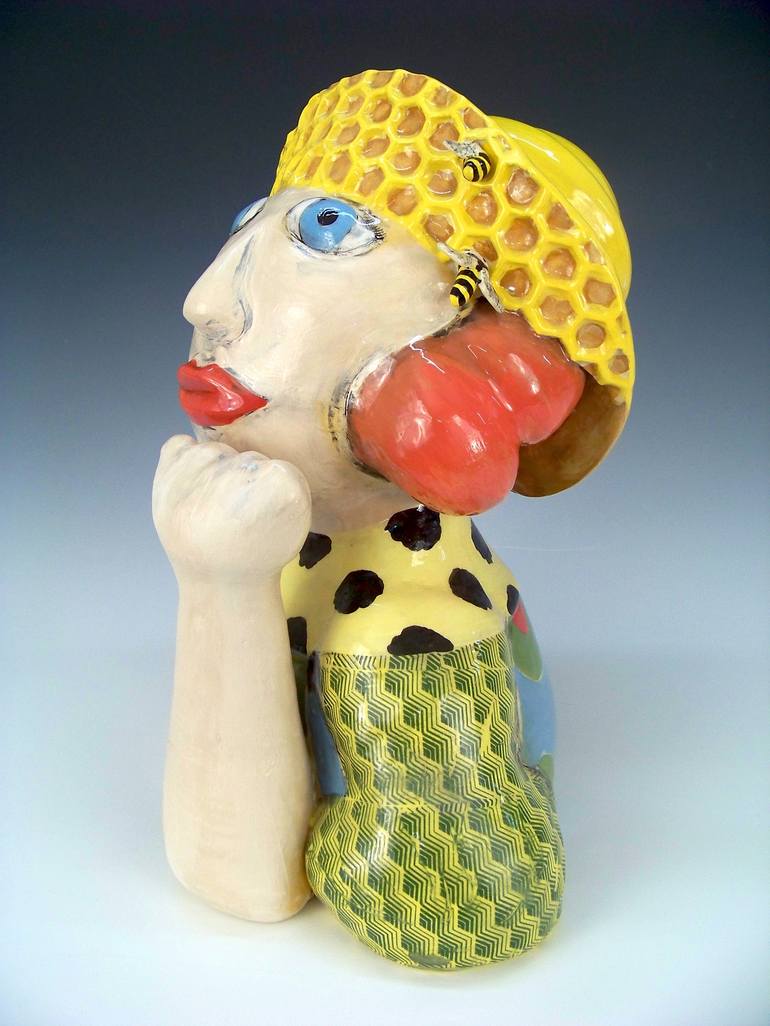 Original Figurative Women Sculpture by Sarah Michael