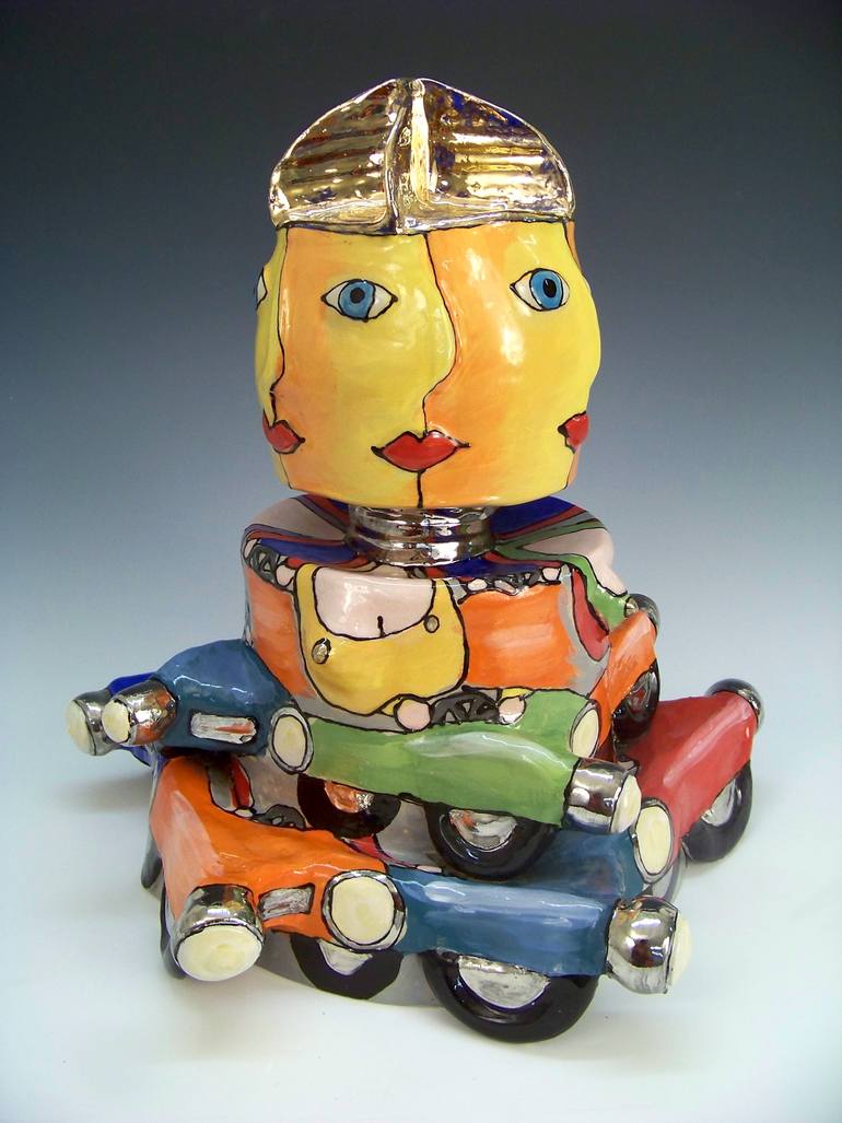 Original Figurative Car Sculpture by Sarah Michael