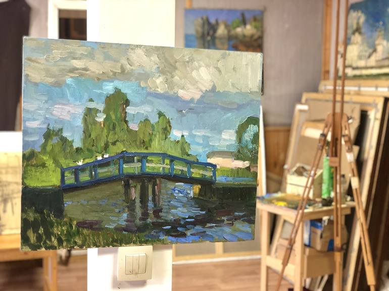 Original Realism Landscape Painting by Ekaterina Pelageicheva