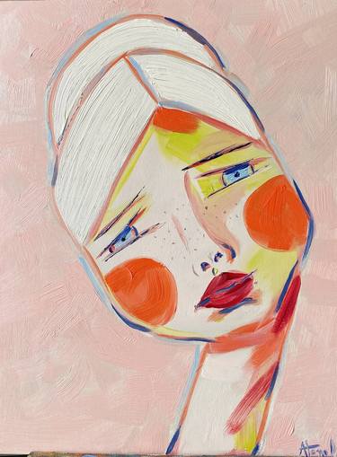 Original Abstract Portrait Paintings by Atena Diac