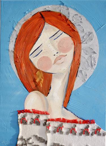 Print of Figurative Women Mixed Media by Atena Diac