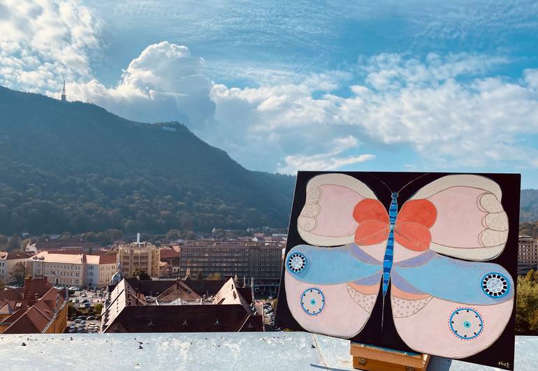 Original Abstract Expressionism Abstract Painting by Atena Diac