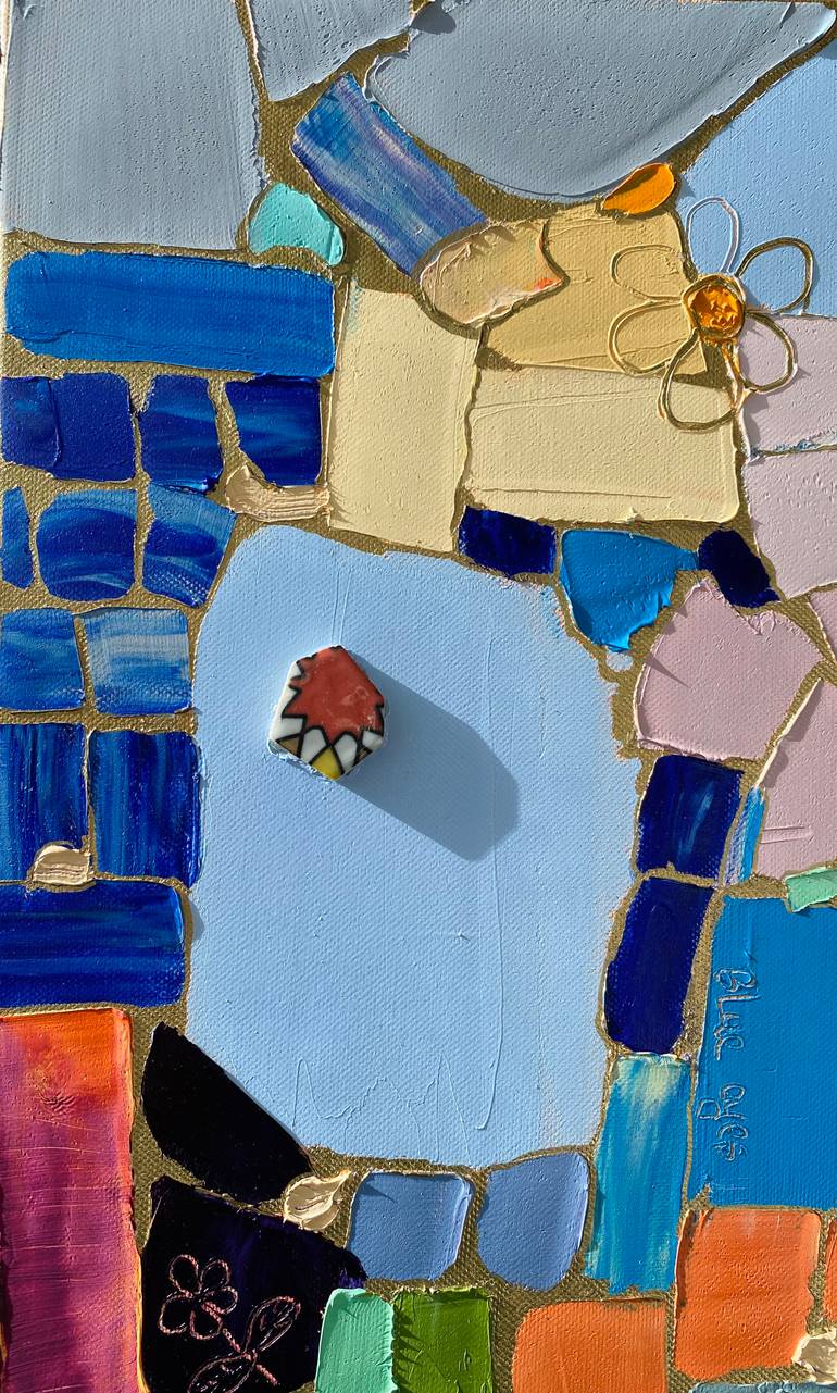 Original Abstract Expressionism Abstract Mixed Media by Atena Diac