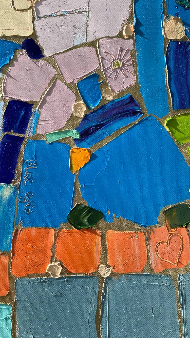 Original Abstract Expressionism Abstract Mixed Media by Atena Diac