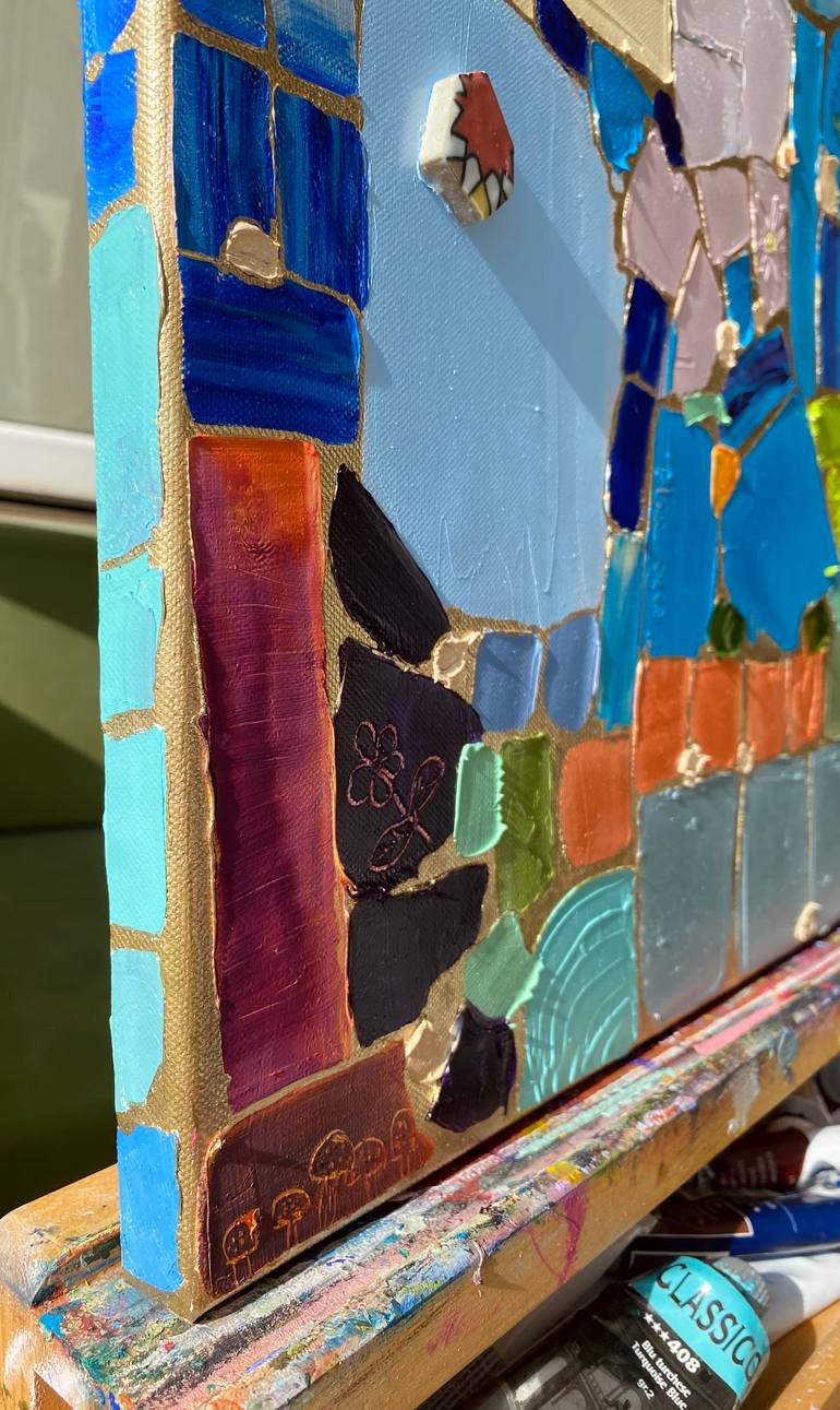 Original Abstract Expressionism Abstract Mixed Media by Atena Diac