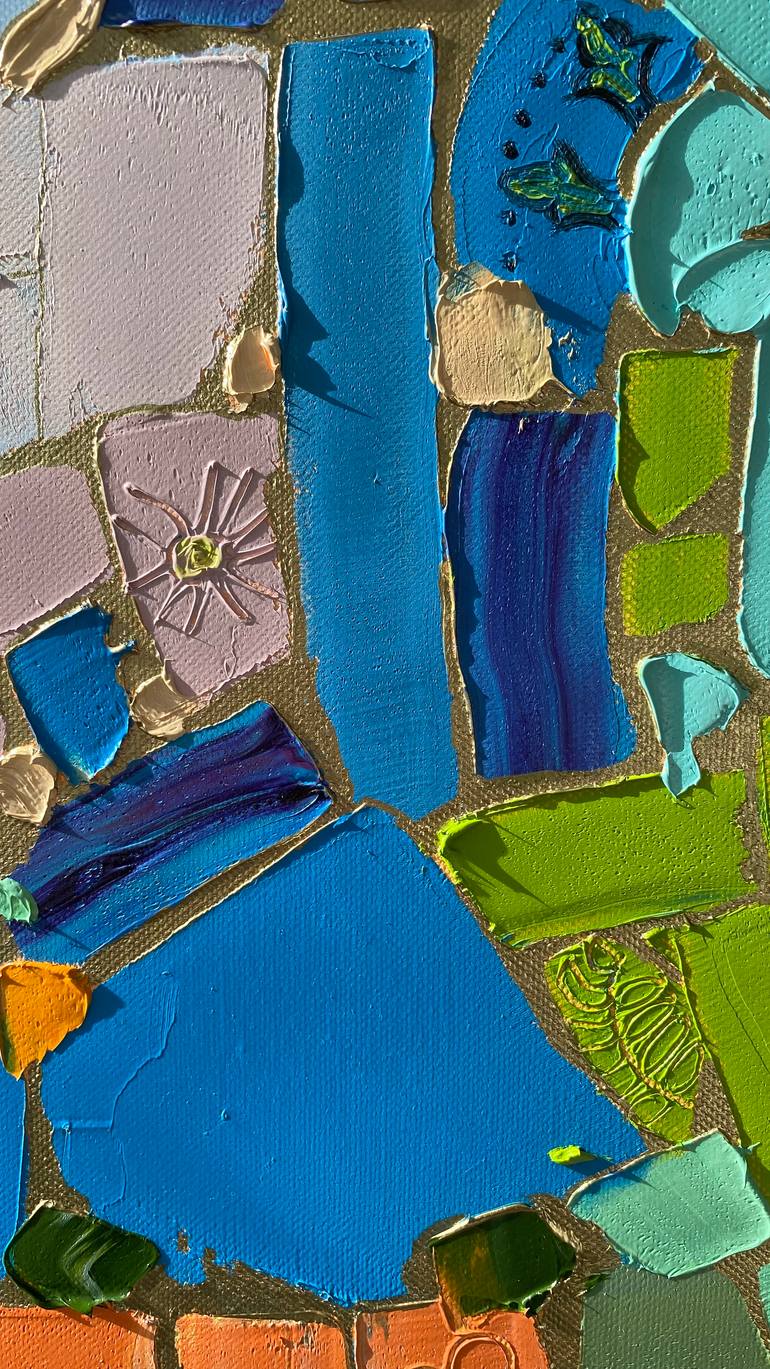 Original Abstract Expressionism Abstract Mixed Media by Atena Diac