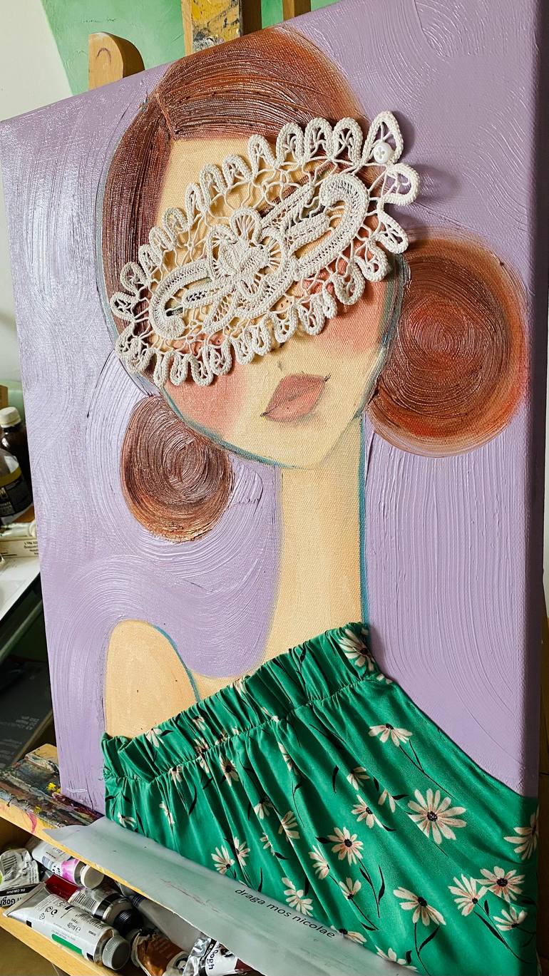 Original Contemporary Women Mixed Media by Atena Diac